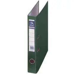 Dohe Archivador Palanca Archicolor A4 Lomo Estrecho Cartón Forrado PP Verde