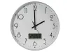 Bismark Reloj Oficina Digital con Marcador de Temperatura y Humedad - Blanco