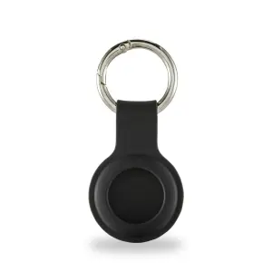 Hama Funda para AirTag de Silicona Antiadherente en Color Negro