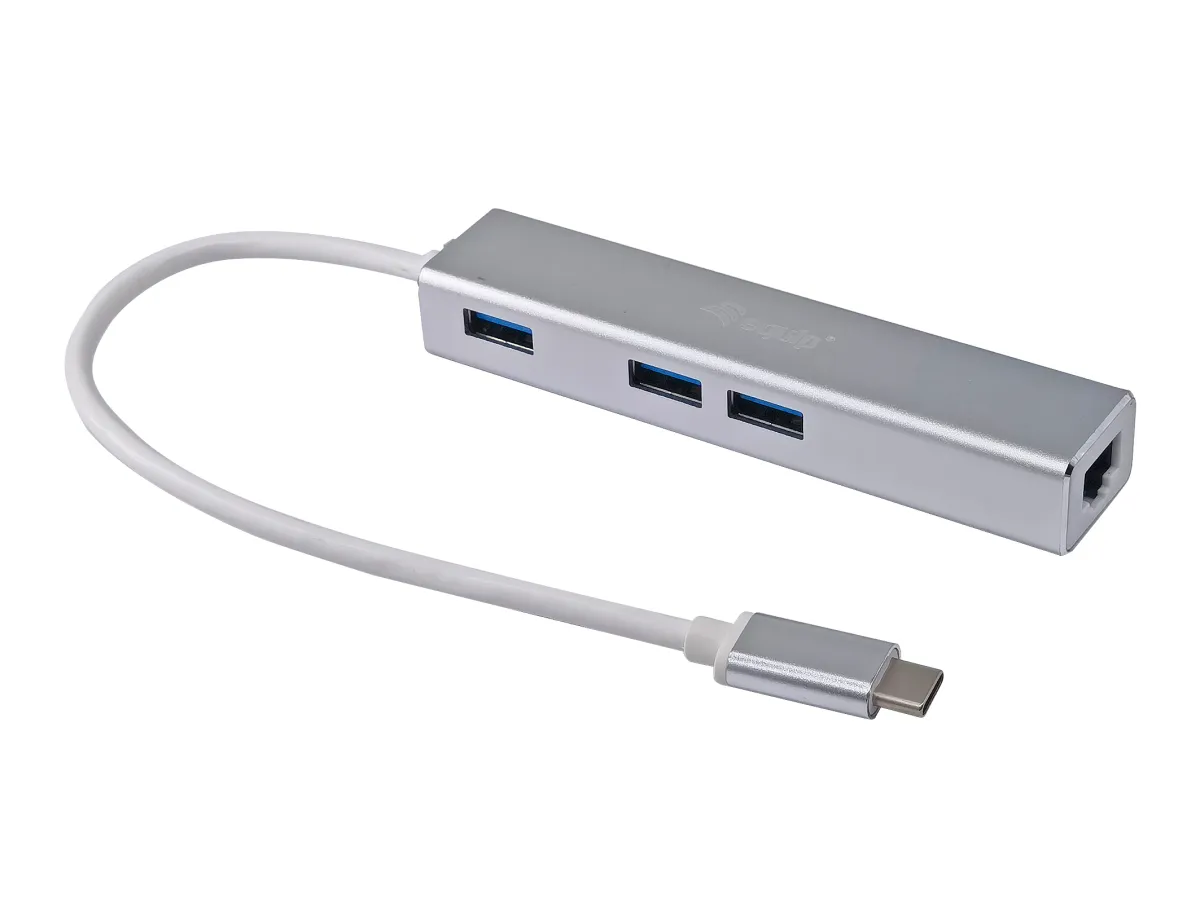 Adaptador Usb-C Equip 133481: 3Xusb-A 3.0 Y 1X1Gb Rj45
