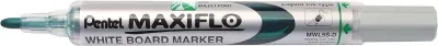 Pentel Maxiflo Rotulador para Pizarra Blanca Verde - Punta de Bala 2mm - 50% Reciclado