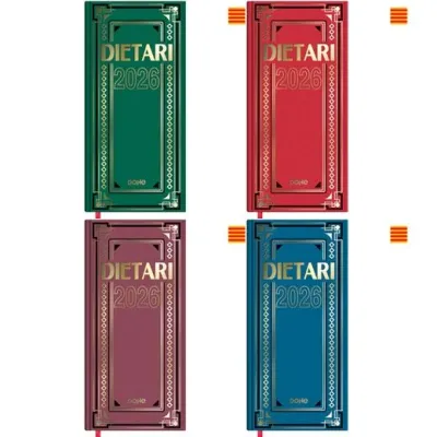 Dohe Dietario Dos Tercios 14.5X31cm Cartón Geltex Surtidos 2026 Catalán