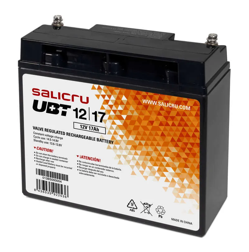 Salicru Ubt 12/17 Bateria Agm Recargable De 17 Ah / 12 V