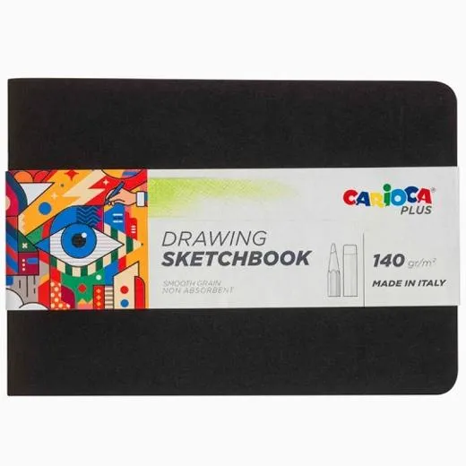 Carioca Plus Bloc De Papel Para Dibujo Sketchbook Encuadernado A5 20H
