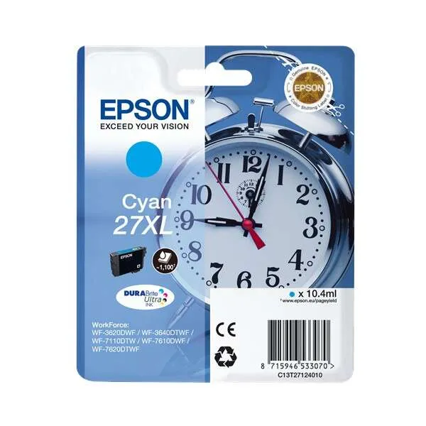 Epson T2712 (27Xl) Cyan Cartucho De Tinta Original - C13T27124012