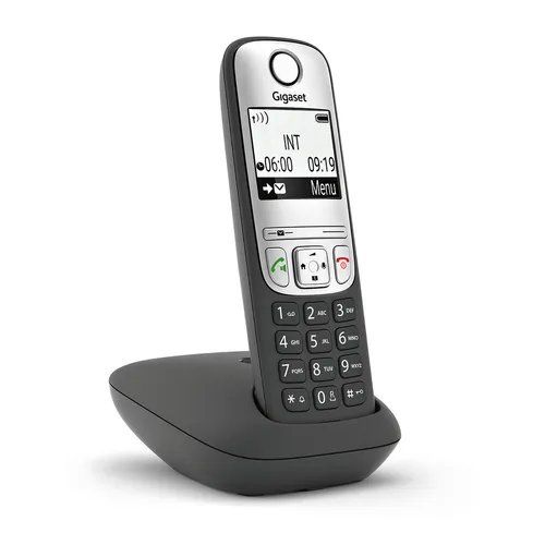 Gigaset A690 Teléfono Inalámbrico DECT con Identificador de Llamadas y Manos Libres, Negro
