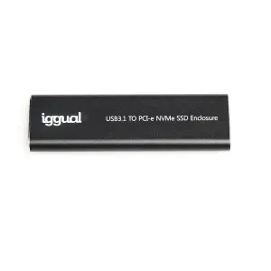 iggual Caja Externa USB-C 3.1 para SSD M.2 NVMe y SATA