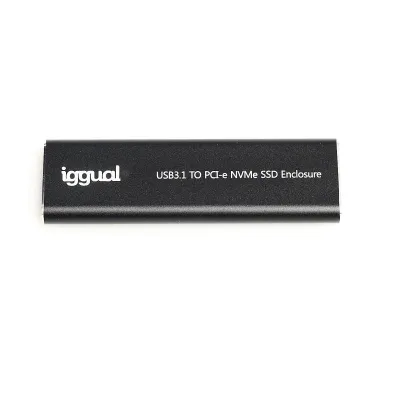 iggual Caja Externa USB-C 3.1 para SSD M.2 NVMe y SATA