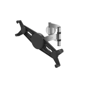 Hama Soporte de Pared para Tablets de 7 a 11 Pulgadas, Capacidad 1kg, Aluminio, Negro y Plata