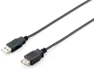 EQUIP Cable Alargo USB-A 2.0 Macho a Hembra 5m