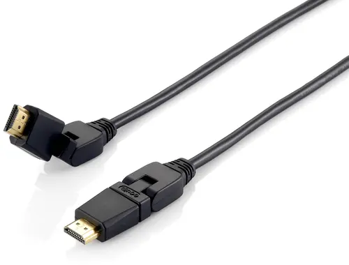 Cable Hdmi Equip Hdmi 2.0 High Speed Con Ethernet 3M Conectores Pivotantes 180º 119363