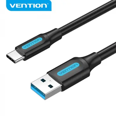 Vention Cable USB-A 3.0 Macho a USB-C Macho 1m 3A 60W 5Gbps Negro