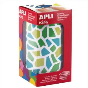 Apli Gomets Mosaicos Removibles 2460U, 30 Hojas Tonos Azules Surtidos