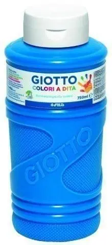 Giotto Pintura De Dedos 750 Ml Color Azul Cyan