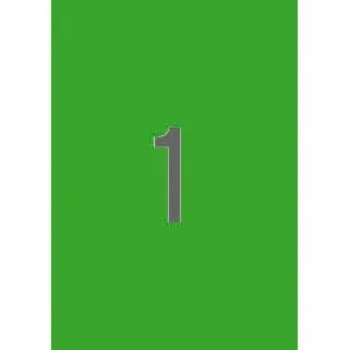 Apli Etiquetas Adhesivas 210X297Mm Inkjet/Láser C/Rectos 1 X 20H Verde