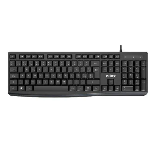 Nilox Teclado Cable Usb Negro Español