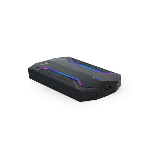 Tooq Caja Externa Gaming Para Discos De 2,5” Hdd/Ssd - Color Negro