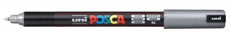 Posca Marcador PC-1MR Punta Extrafina 0.7mm No Permanente Plata