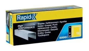 Rapid Caja de 5000 Grapas 13/8 Alambre Duro Alto Rendimiento Patilla 8mm