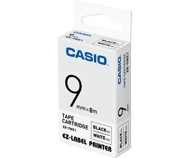 Casio Cinta Impresión De Nailon 8M X 9Mm Negro/Blanco