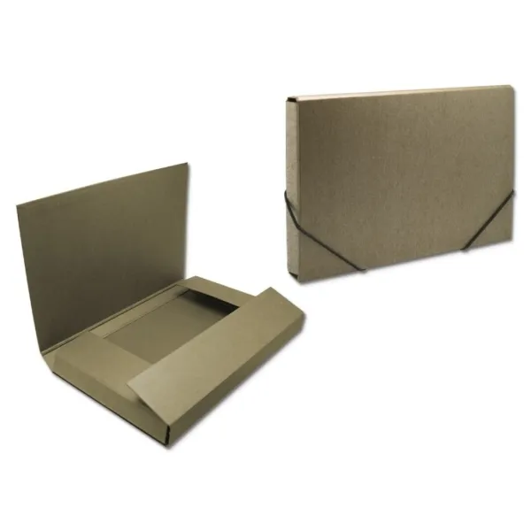 Bismark Carpeta Para Proyectos 350x230x50mm Cartón Cierre Con Gomas Color Marrón
