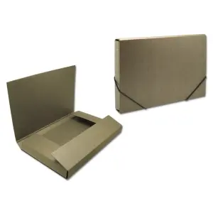 Bismark Carpeta Para Proyectos 350x230x50mm Cartón Cierre Con Gomas Color Marrón
