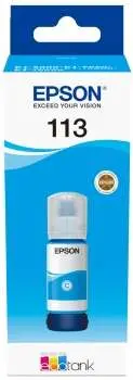 Epson Tinta Bote Cian Nº 113 para Ecotank ET-5850, ET-5800, ET-16650, ET-16600, ET-5880, ET-5170