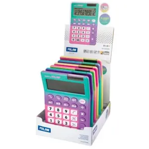 Milan Calculadora 12 Dígitos Sunset - Caja Expositora 6 Unidades