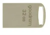 GOODRAM PENDRIVE METAL USB FLASH DRIVE 32GB C/RANURA PARA COLGAR Y LLAVERO USB 3.2 PLATA