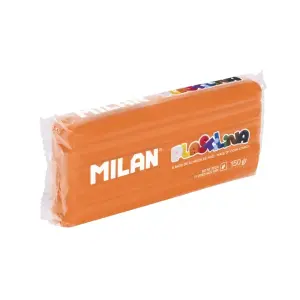 Milan Plastilina de 150gr - Almidón de Maíz - Sin Gluten - Color Naranja - Mezclable