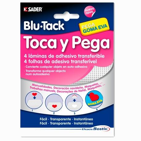 Bostik Adhesivo Transferible Blu Tack Toca Y Pega 4 Láminas