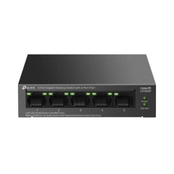 Tp-Link Tl-Ls105Gp Switch 5 Puertos 10/100/1000Mbps - Poe