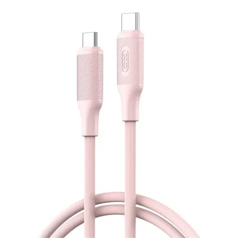 XO Cable USB-C Macho a USB-C Macho 1m 60W Color Rosa