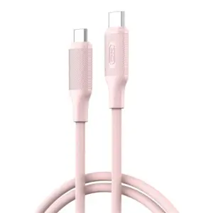 XO Cable USB-C Macho a USB-C Macho 1m 60W Color Rosa