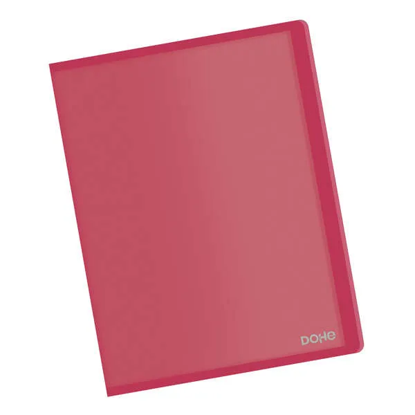 Dohe Carpetas Din A4 con Fundas Transparentes y Tapa Flexible de Polipropileno