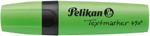 Pelikan Subrayador Textmarker 490 Verde Fluorescente - Base de Agua - 3 Anchos de Trazo