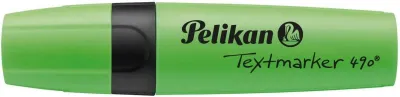 Pelikan Subrayador Textmarker 490 Verde Fluorescente - Base de Agua - 3 Anchos de Trazo