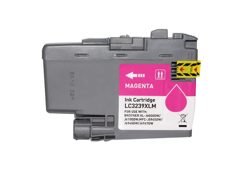 Brother Lc3239Xl Magenta Cartucho De Tinta Pigmentada Generico - Reemplaza Lc3239Xlm