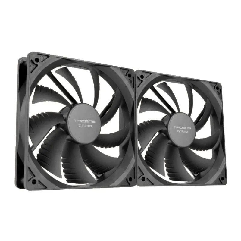 TACENS Anima AF12X2 Ventilador Interno 12x12 14DB Fluxus Bearing Pack 2 Negro