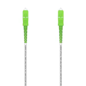 AISENS Cable Fibra Óptica G657A2 3.0 9/125 SMF Simplex SC/APC-SC/APC 20m LSZH Blanco