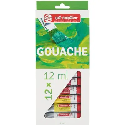 Talens Art Creation Set Témpera Tubo 12ml Gouache Estuche 12 Unidades