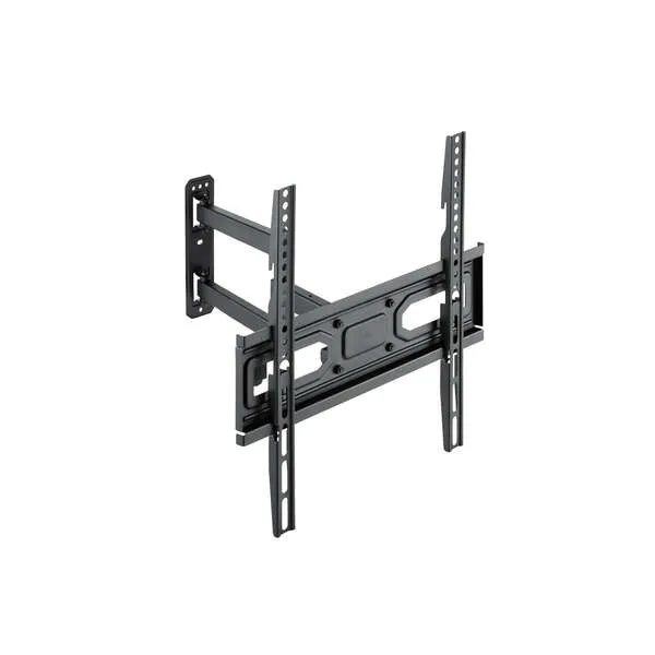 TOOQ Soporte De Pared Orientable LP7843TN-B Para Pantallas 32"-55", Doble Brazo, VESA 100x100 Hasta 400x400, Negro