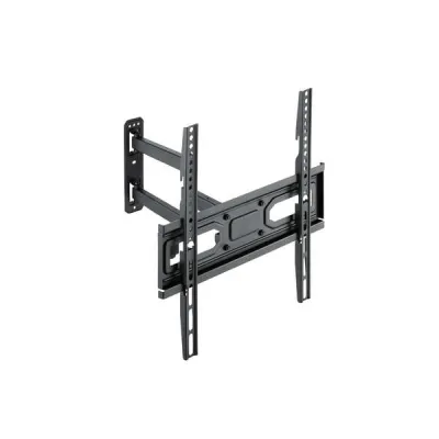 TOOQ Soporte De Pared Orientable LP7843TN-B Para Pantallas 32"-55", Doble Brazo, VESA 100x100 Hasta 400x400, Negro