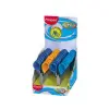 Maped Sensoft Tijera Escolar 13cm Punta Redonda Hojas Acero Inoxidable Mango Flexible