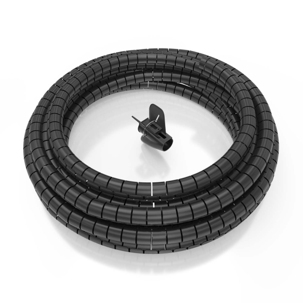 Aisens Organizador De Cable En Espiral 25Mm - 10M - Color Negro