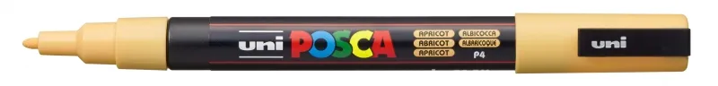 Posca PC-3M Marcador de Pintura 0.9-1.3mm Punta Cónica Tinta Base Agua Color Albaricoque