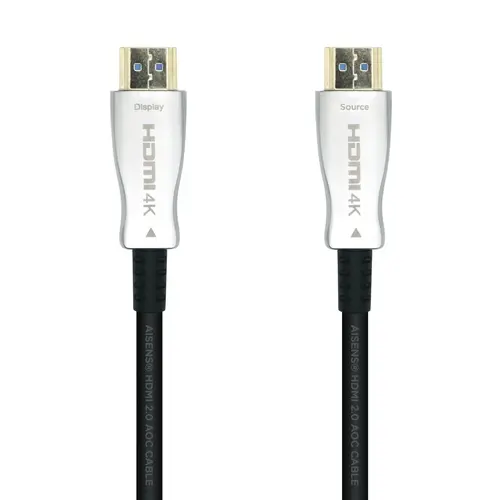 Aisens Cable HDMI V2.0 AOC Premium Alta Velocidad 4K@60Hz 18Gbps 20M Negro