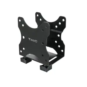 TOOQ Soporte Para Mini PC TCCH0001-B Hasta 5kg Para Monitor o Escritorio Negro