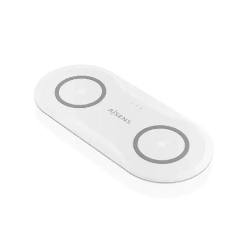 Aisens Cargador Inalámbrico 15W USB-C Qi para Móviles y Auriculares - Blanco