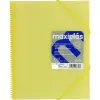 Grafoplás Carpeta Espiral A4 con 30 Fundas PP Rígido Translúcido Amarillo Soft